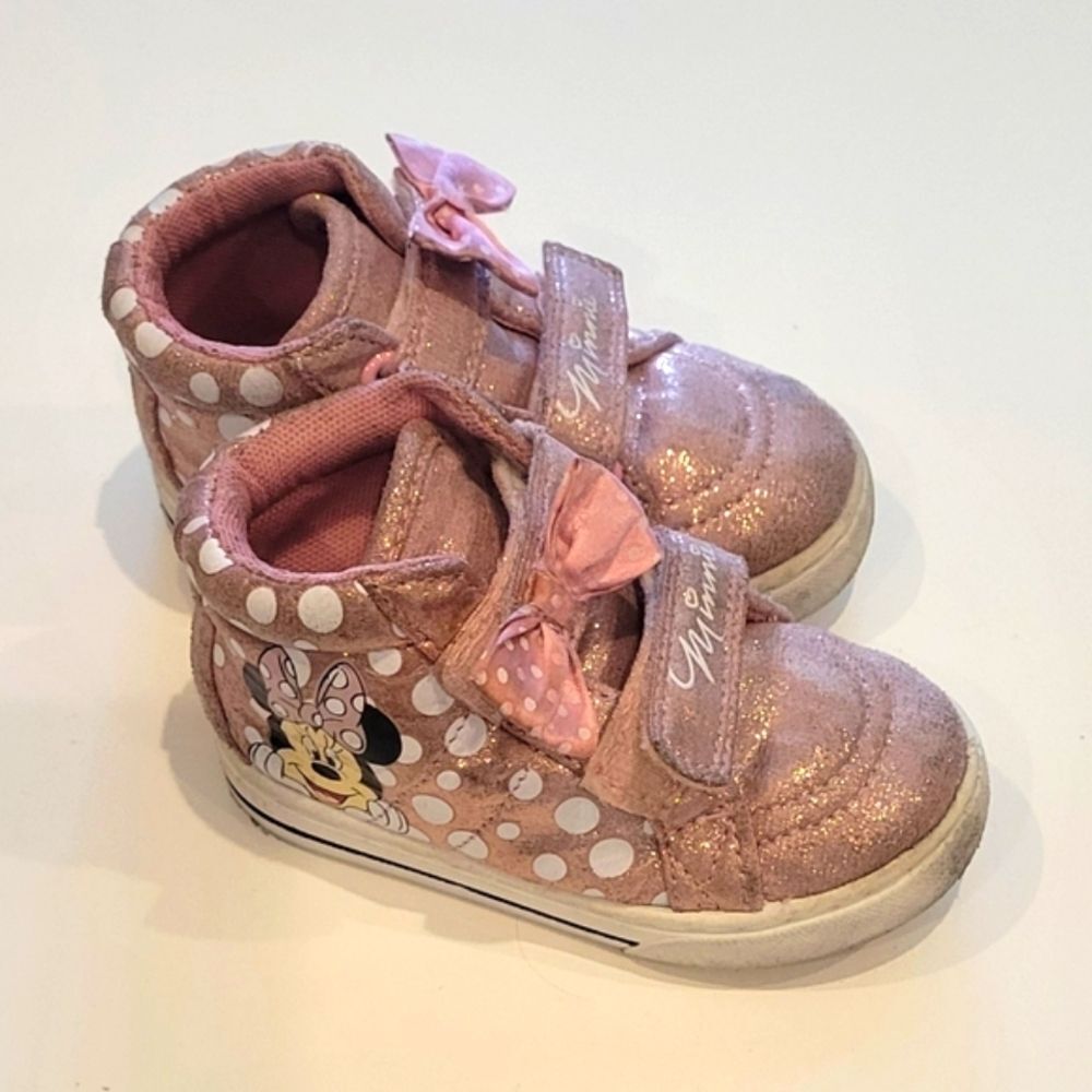 Minnie Mouse Sparkly Pink Hightops